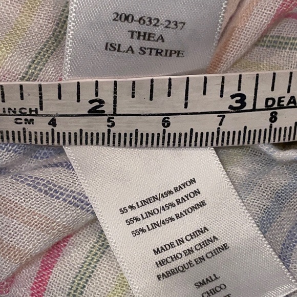 Rails Thea Isla Stripe Linen Blouse - Picture 12 of 13